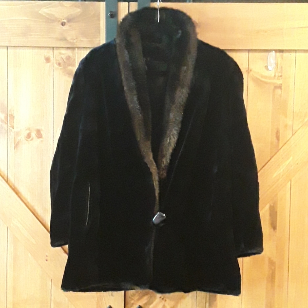 Vintage Faux Fur Mink Coat
